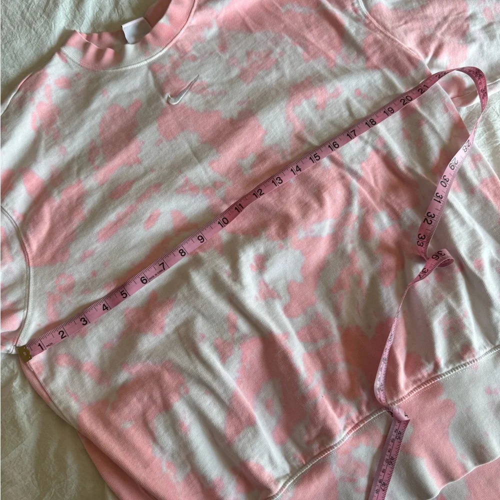 Nike Light Pink Tie-Dye Crewneck